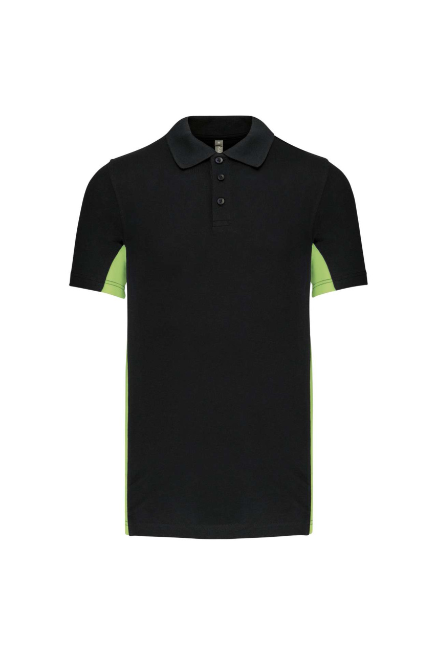 FLAG - SHORT-SLEEVED TWO-TONE POLO SHIRT
