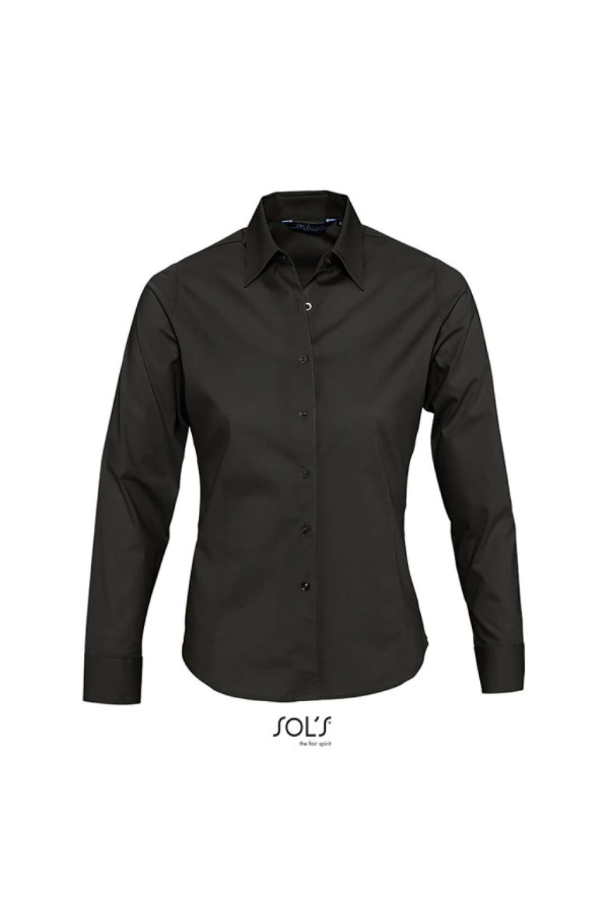SOL'S EDEN - LONG SLEEVE STRETCH WOMEN'S SHIRT