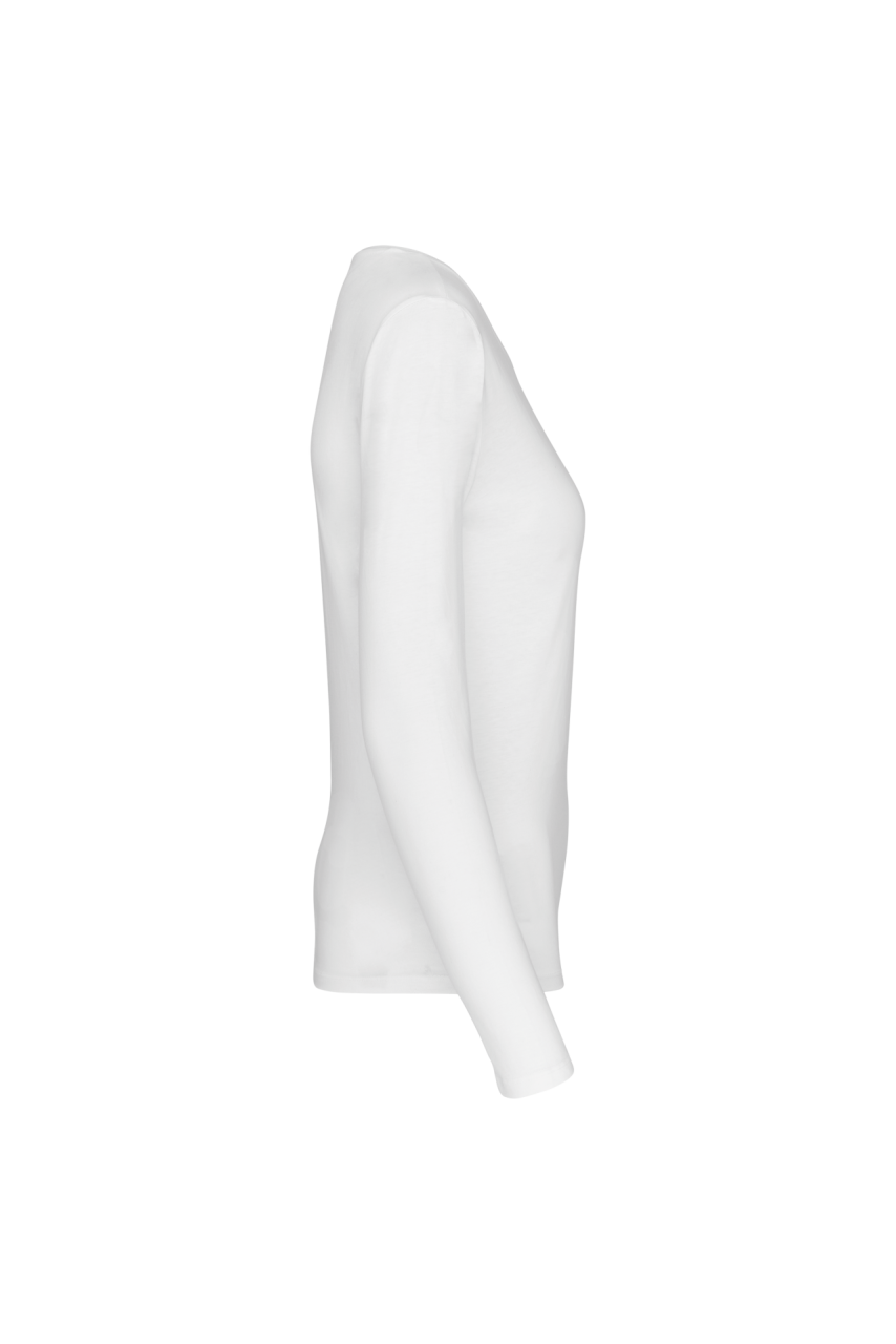 LADIES' LONG-SLEEVED CREW NECK T-SHIRT