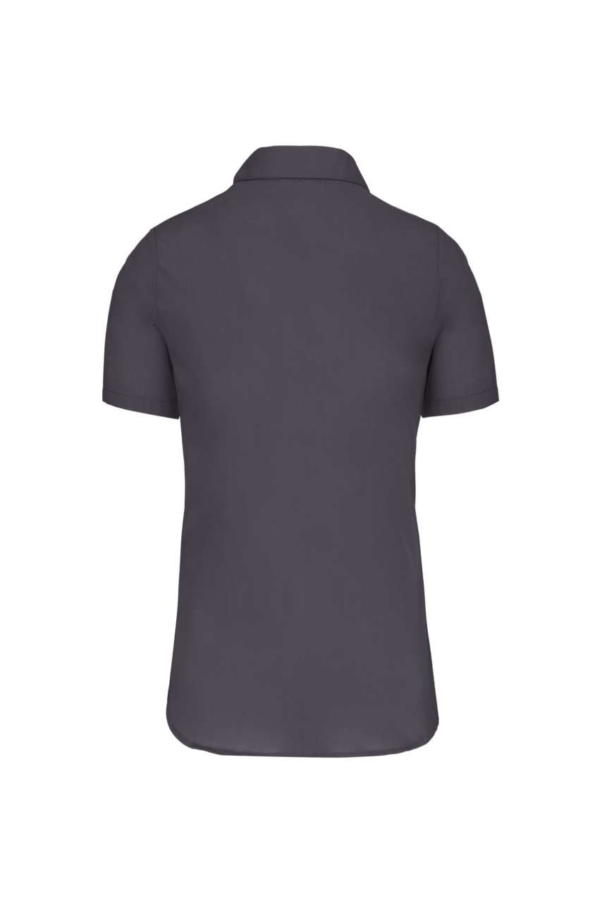 LADIES' SHORT-SLEEVED COTTON POPLIN SHIRT