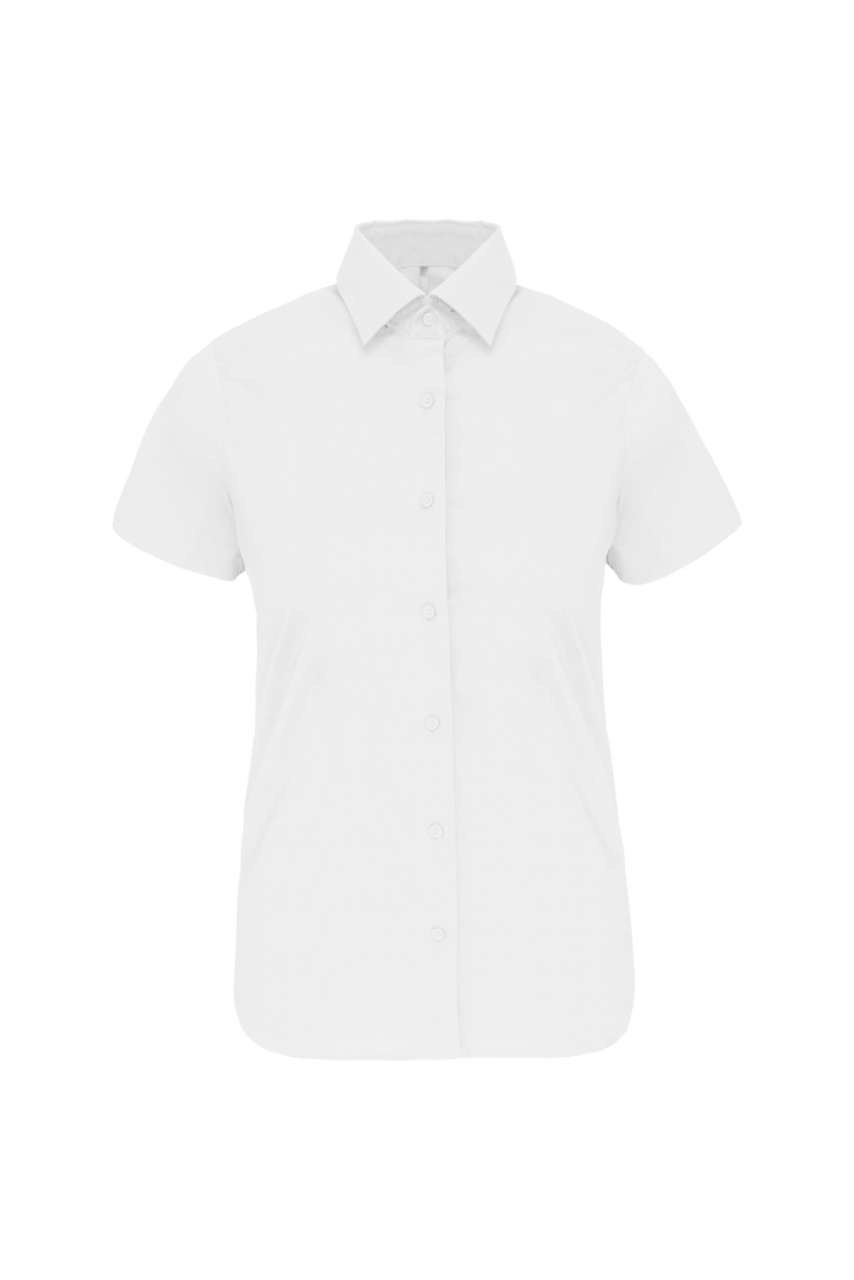 LADIES' SHORT-SLEEVED COTTON/ELASTANE SHIRT