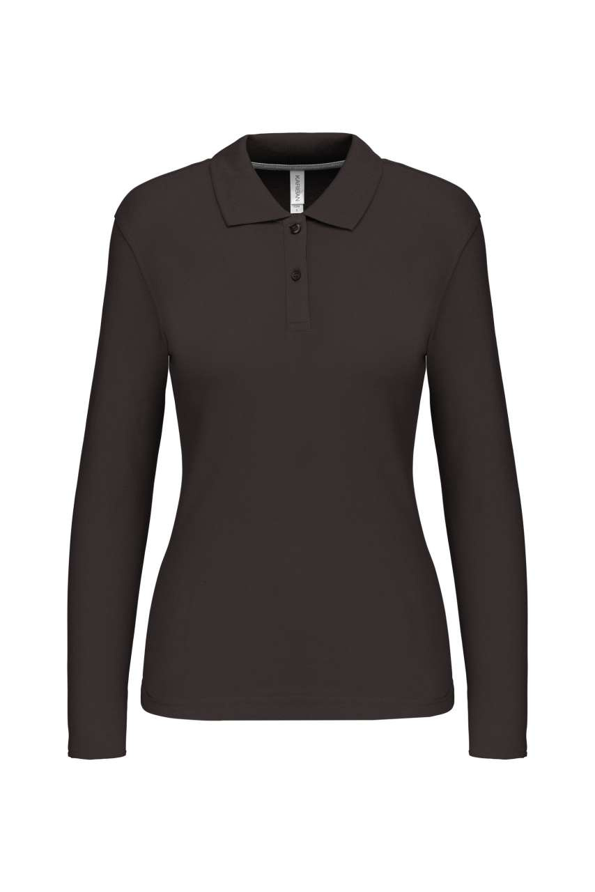 LADIES' LONG-SLEEVED POLO SHIRT
