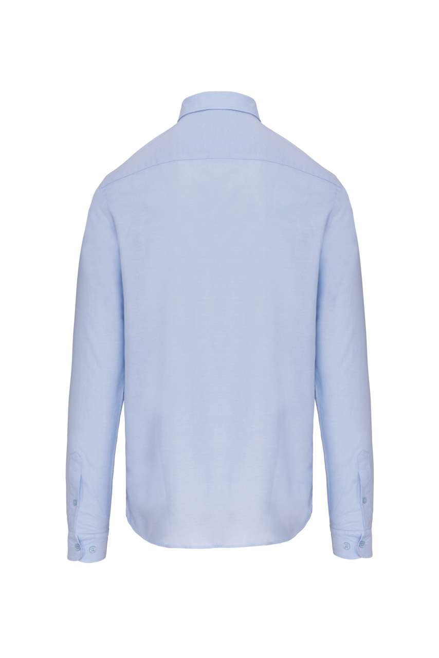 LONG-SLEEVED WASHED OXFORD COTTON SHIRT
