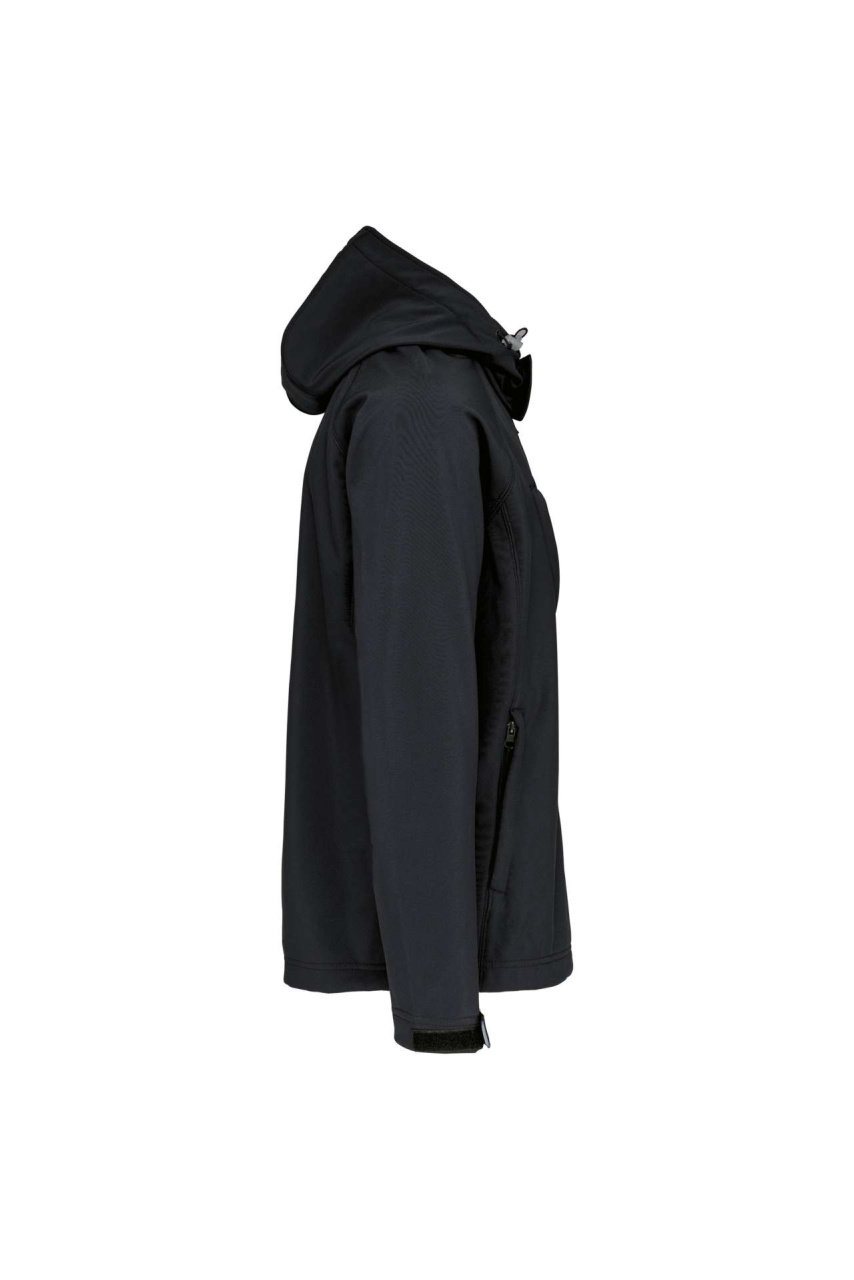 MEN'S DETACHABLE HOODED SOFTSHELL JACKET