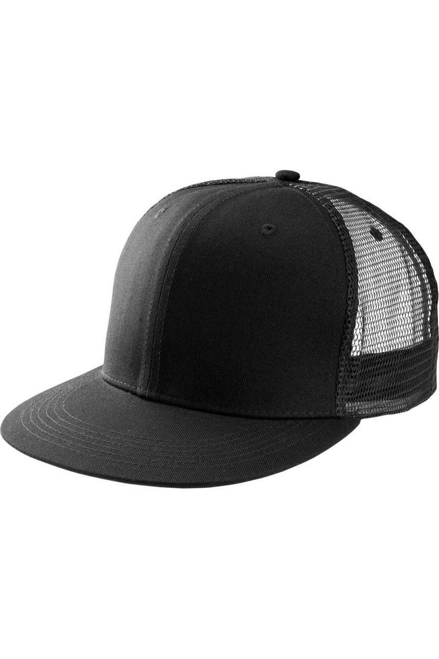 TRUCKER FLAT PEAK CAP - 6 PANELS