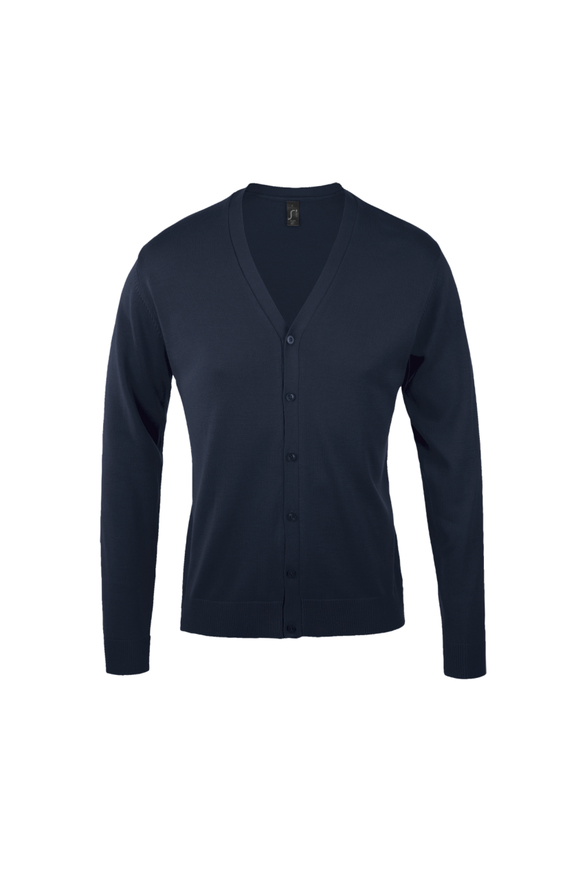 SOL'S GOLDEN MEN - V-NECK KNITTED CARDIGAN