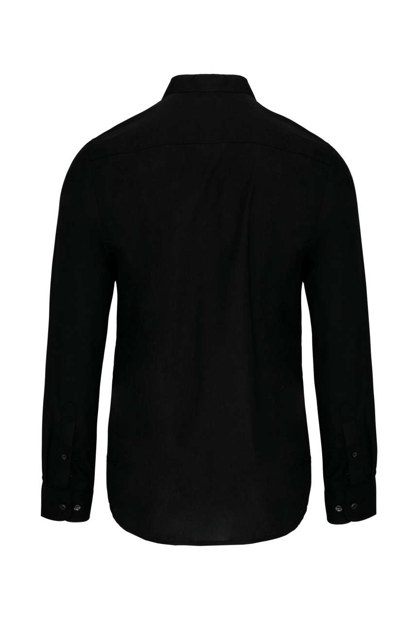 MEN'S LONG-SLEEVED MANDARIN COLLAR SHIRT