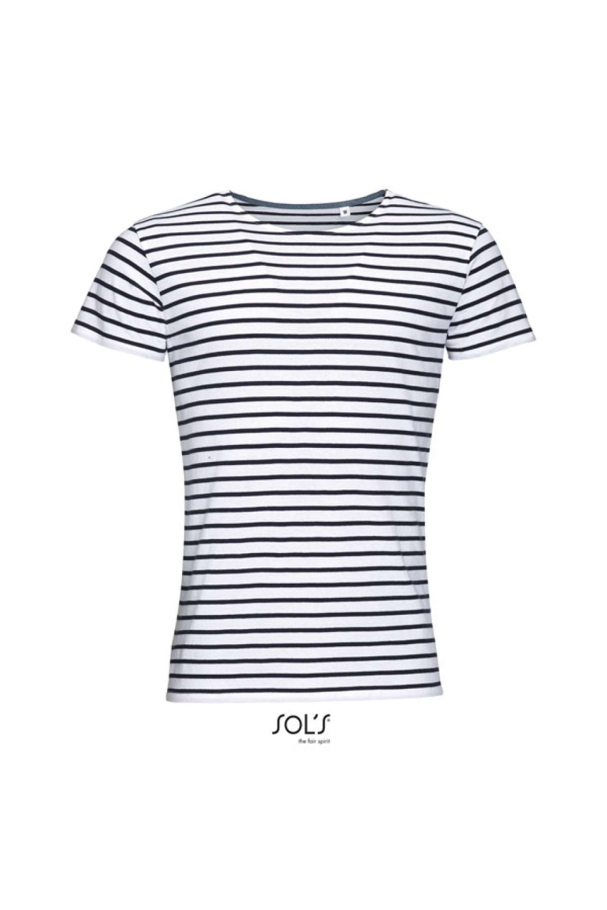 SOL'S MILES MEN - ROUND NECK STRIPED T-SHIRT