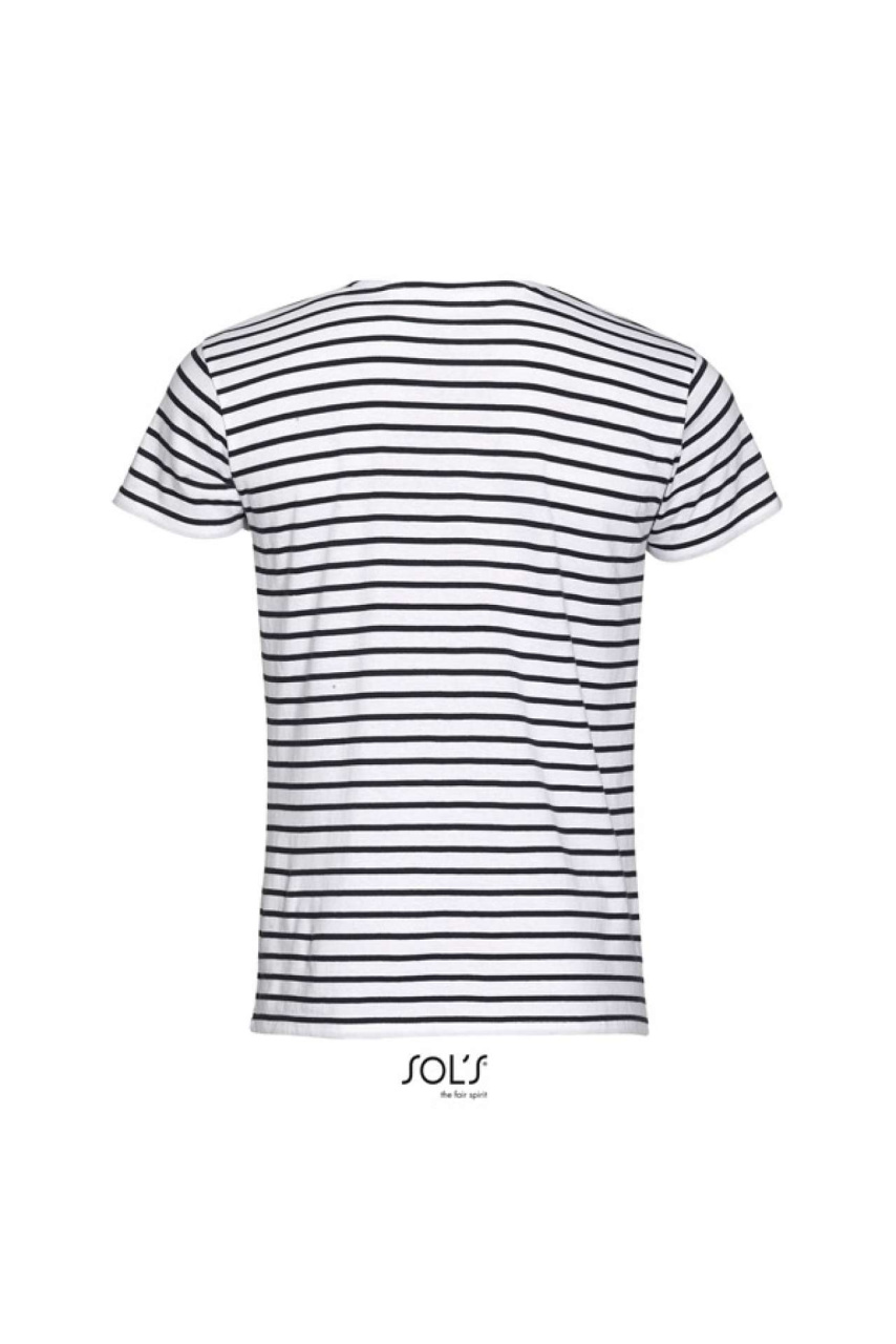SOL'S MILES MEN - ROUND NECK STRIPED T-SHIRT