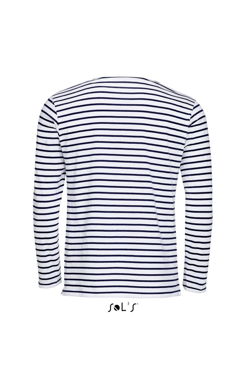 SOL'S MARINE MEN - LONG SLEEVE STRIPED T-SHIRT