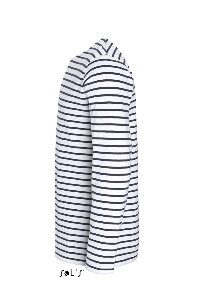 SOL'S MARINE MEN - LONG SLEEVE STRIPED T-SHIRT