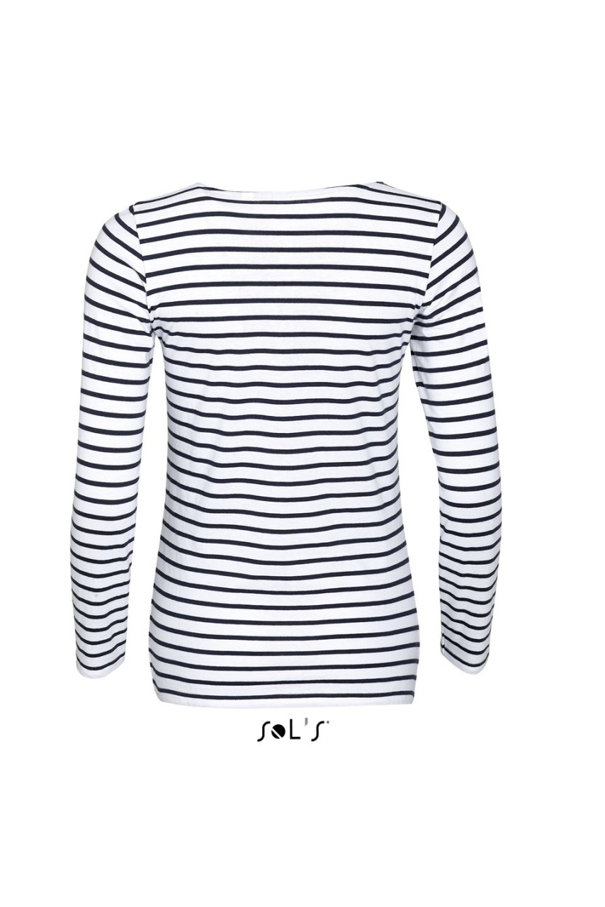 SOL'S MARINE WOMEN - LONG SLEEVE STRIPED T-SHIRT