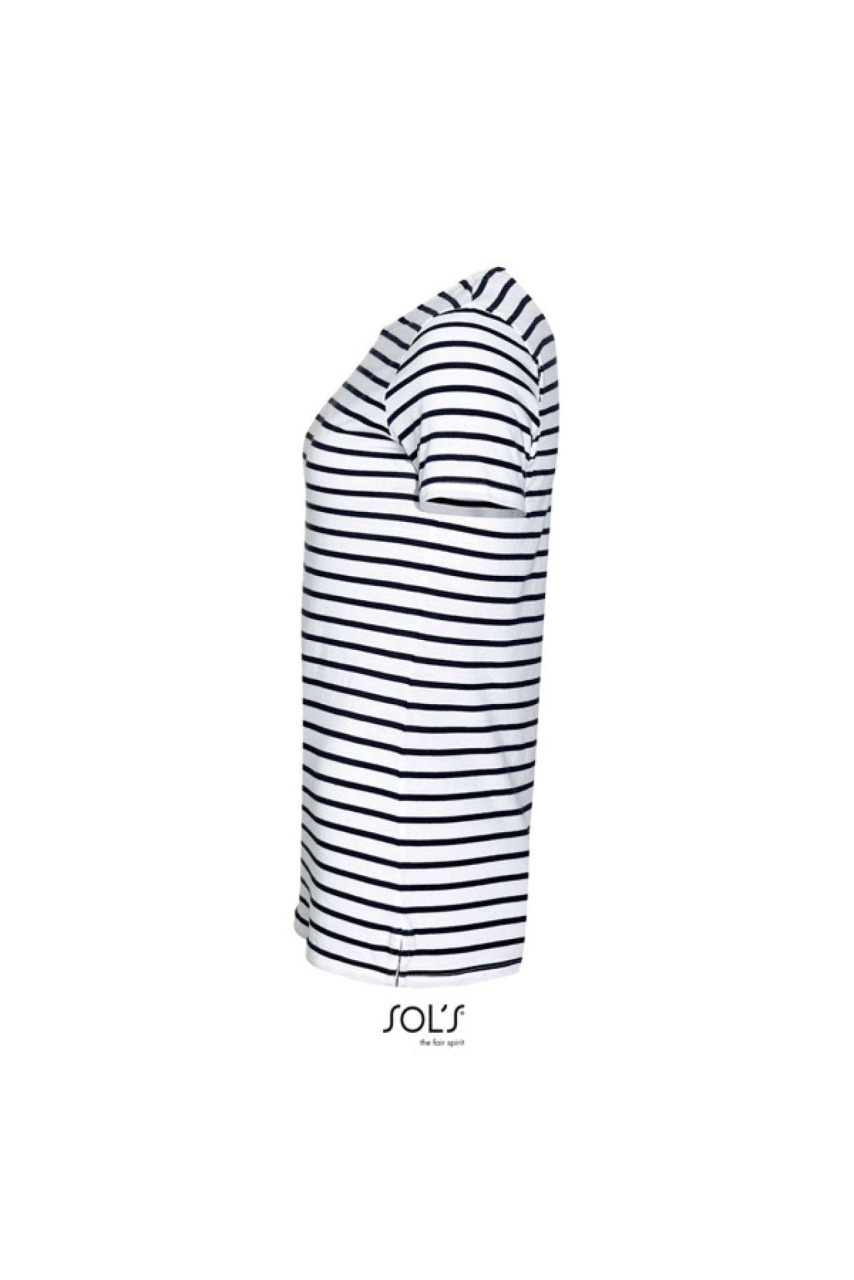 SOL'S MILES WOMEN - ROUND NECK STRIPED T-SHIRT