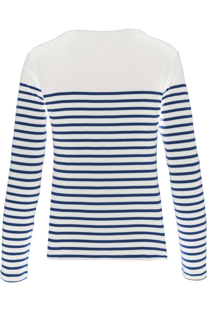 LADIES’ LONG-SLEEVED BRETON STRIPE TOP