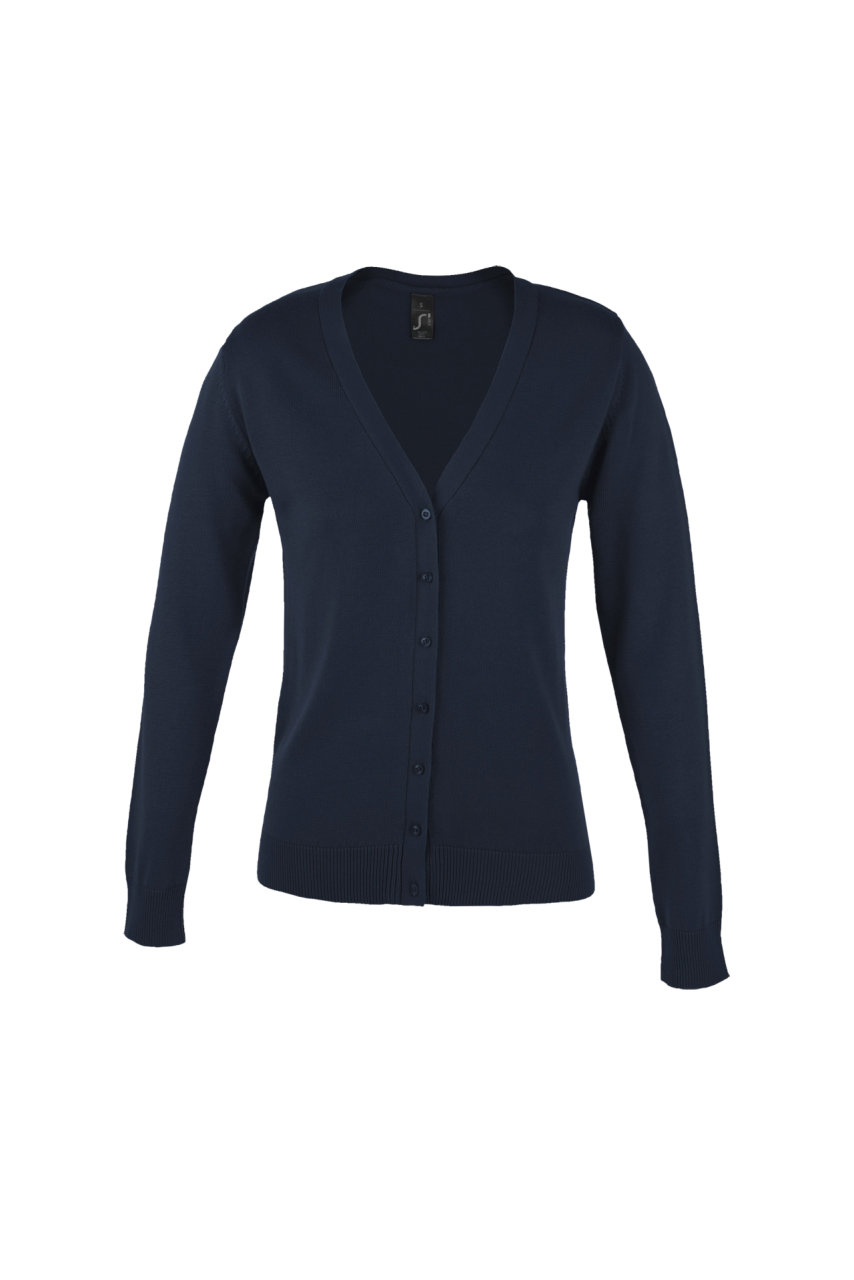 SOL'S GOLDEN WOMEN - V-NECK KNITTED CARDIGAN