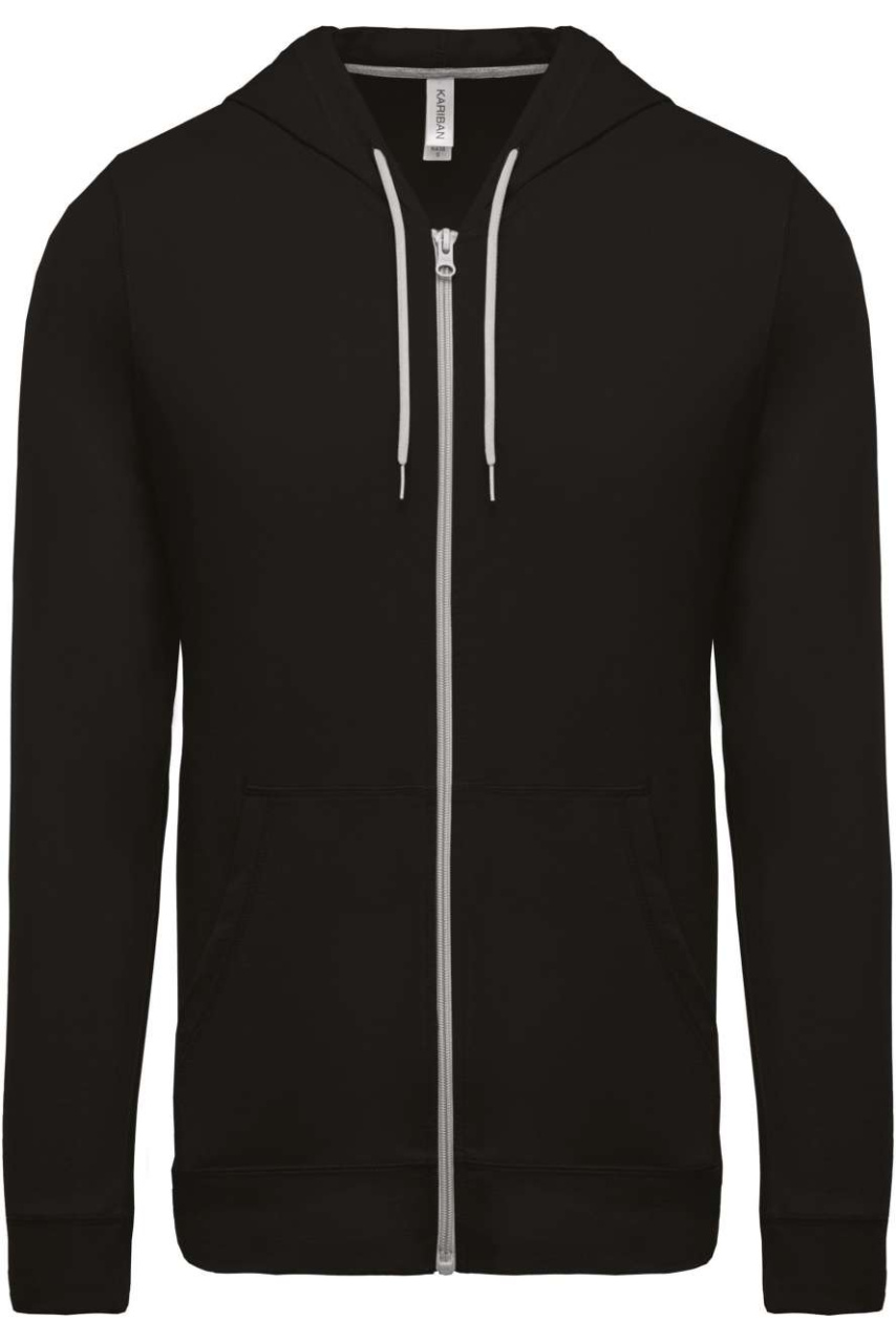 LIGHTWEIGHT COTTON HOODED SWEATSHIRT
