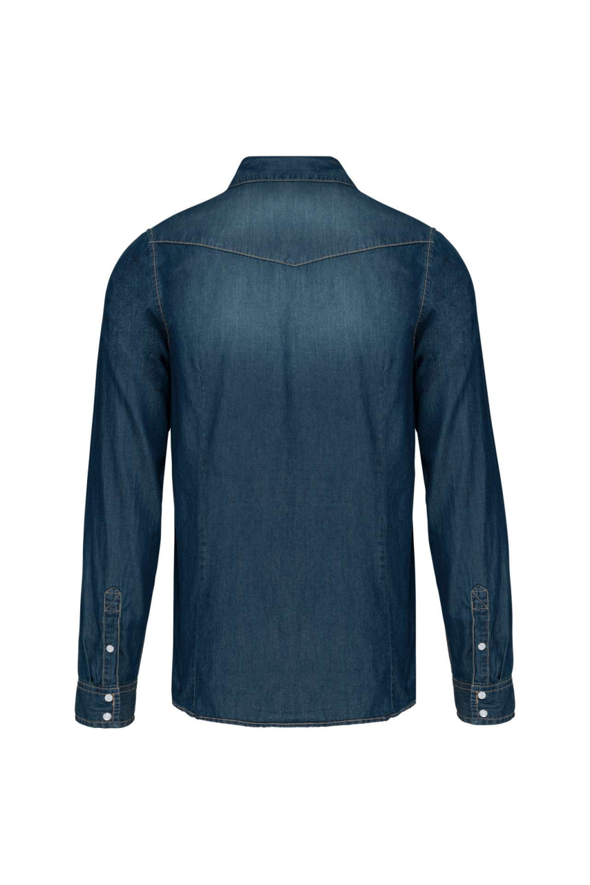 MEN'S LONG-SLEEVED DENIM SHIRT