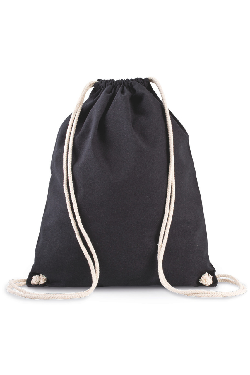 ORGANIC COTTON BACKPACK WITH DRAWSTRING CARRY HANDLES