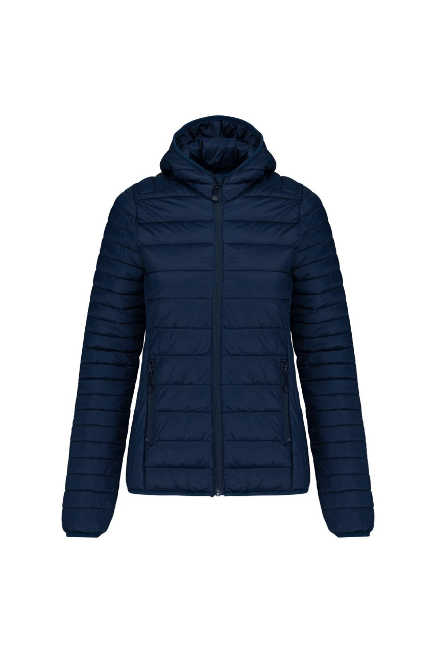 LADIES' LIGHTWEIGHT HOODED PADDED JACKET