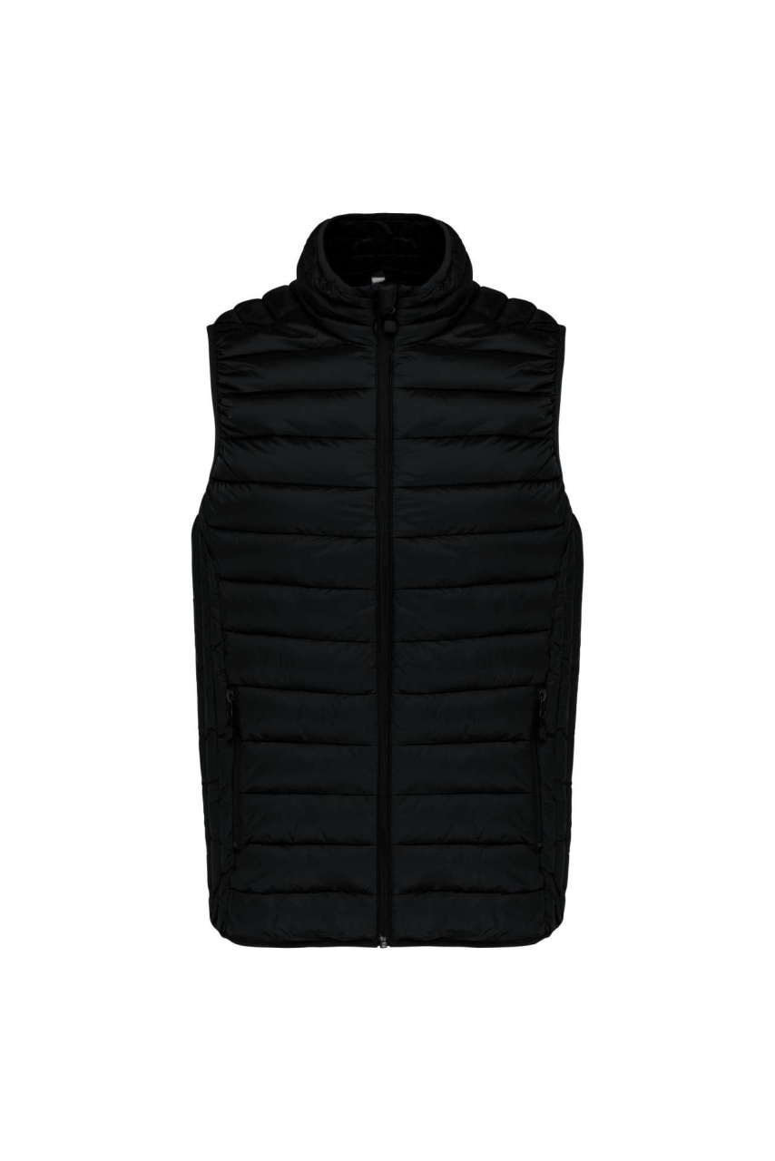 LADIES' LIGHTWEIGHT SLEEVELESS FAKE DOWN JACKET