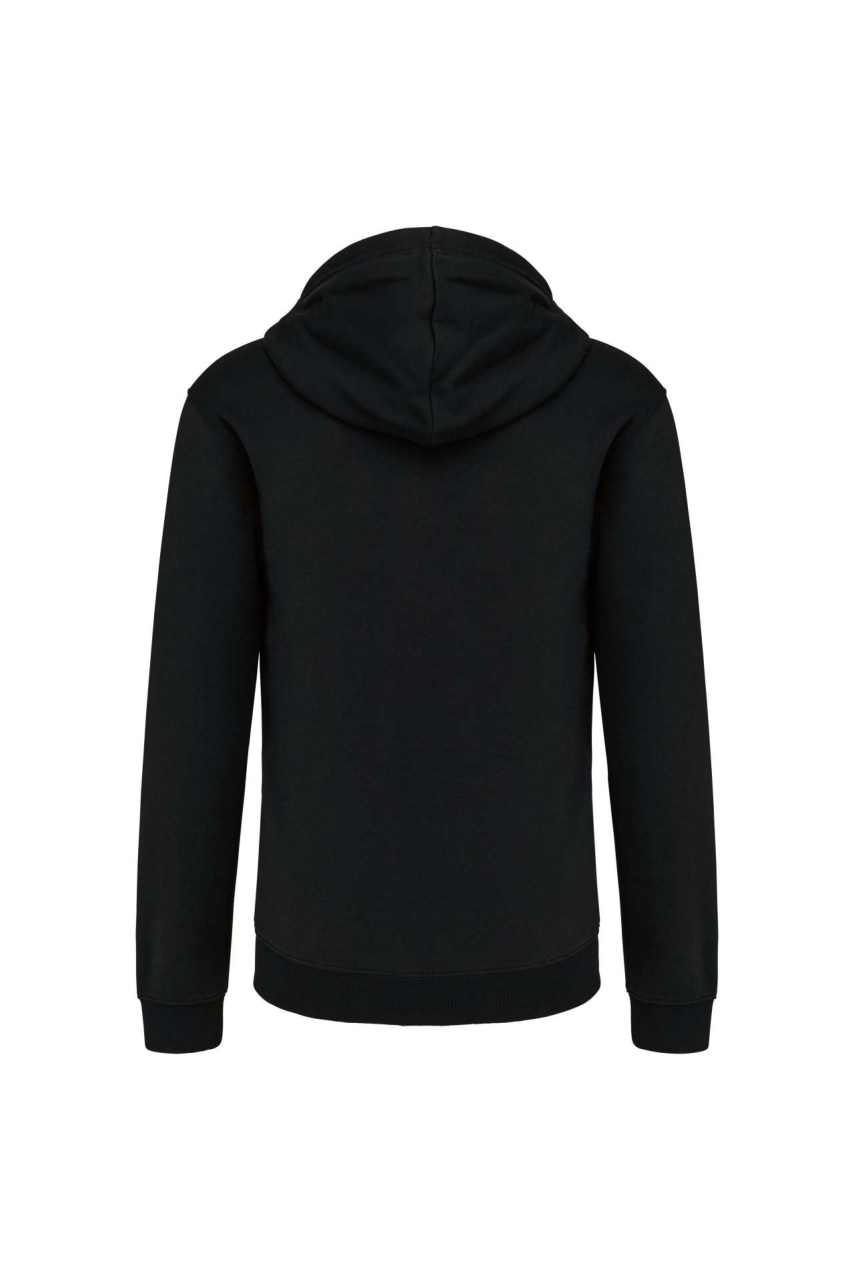 MEN'S CONTRAST HOODED FULL ZIP SWEATSHIRT