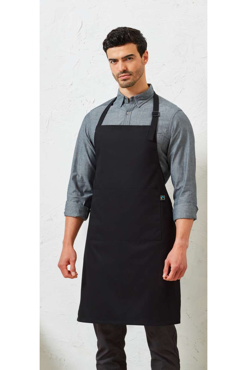 COTTON BIB APRON, FAIRTRADE & ORGANIC CERTIFIED