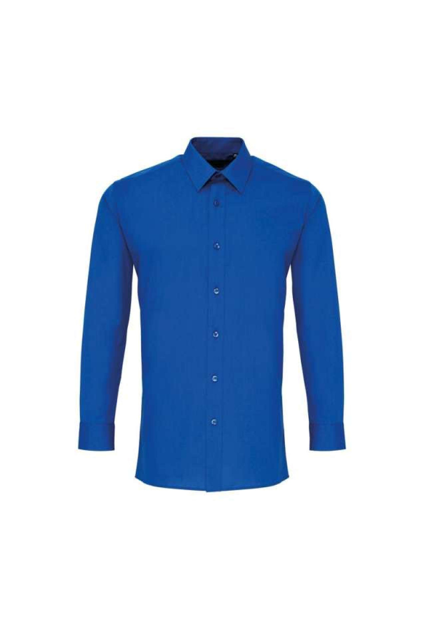 MEN’S LONG SLEEVE FITTED POPLIN SHIRT