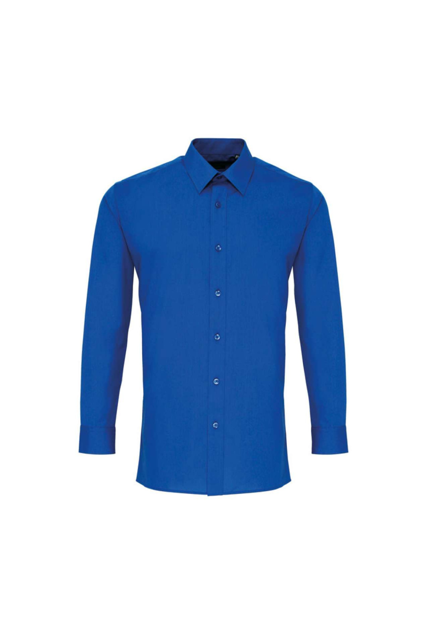 MEN’S LONG SLEEVE FITTED POPLIN SHIRT
