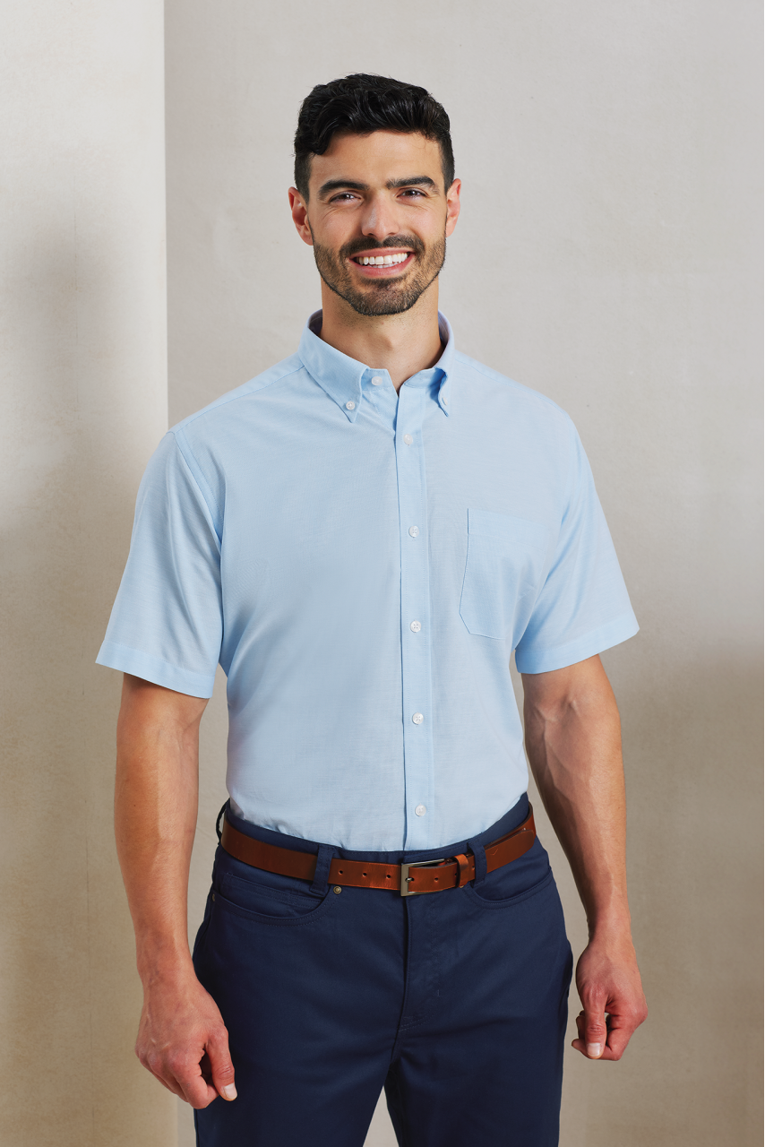 MEN’S SHORT SLEEVE SIGNATURE OXFORD SHIRT