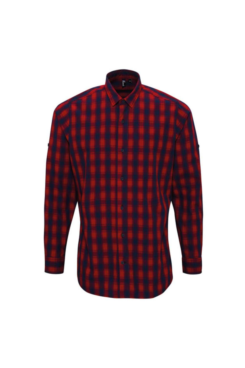 'MULLIGAN' CHECK - MEN'S LONG SLEEVE COTTON SHIRT
