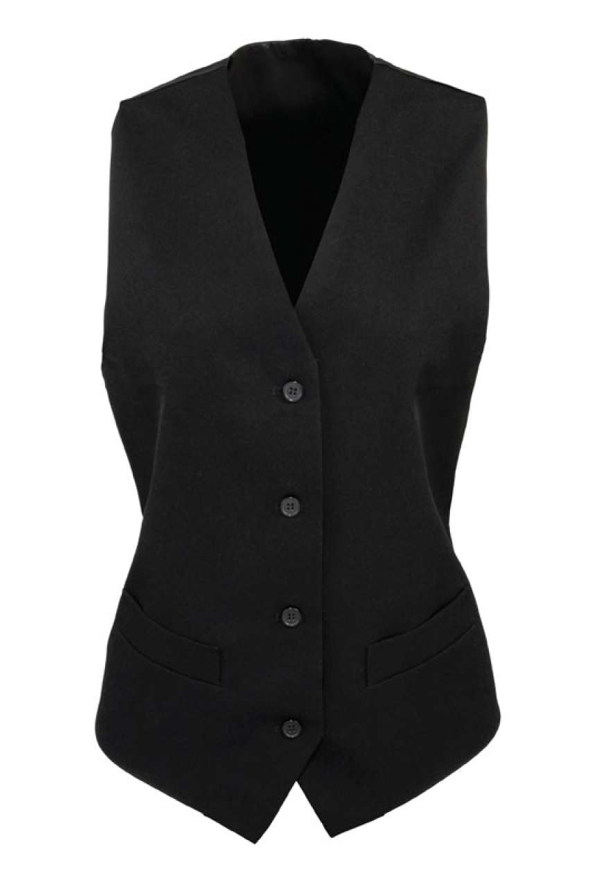 WOMEN'S LINED POLYESTER WAISTCOAT