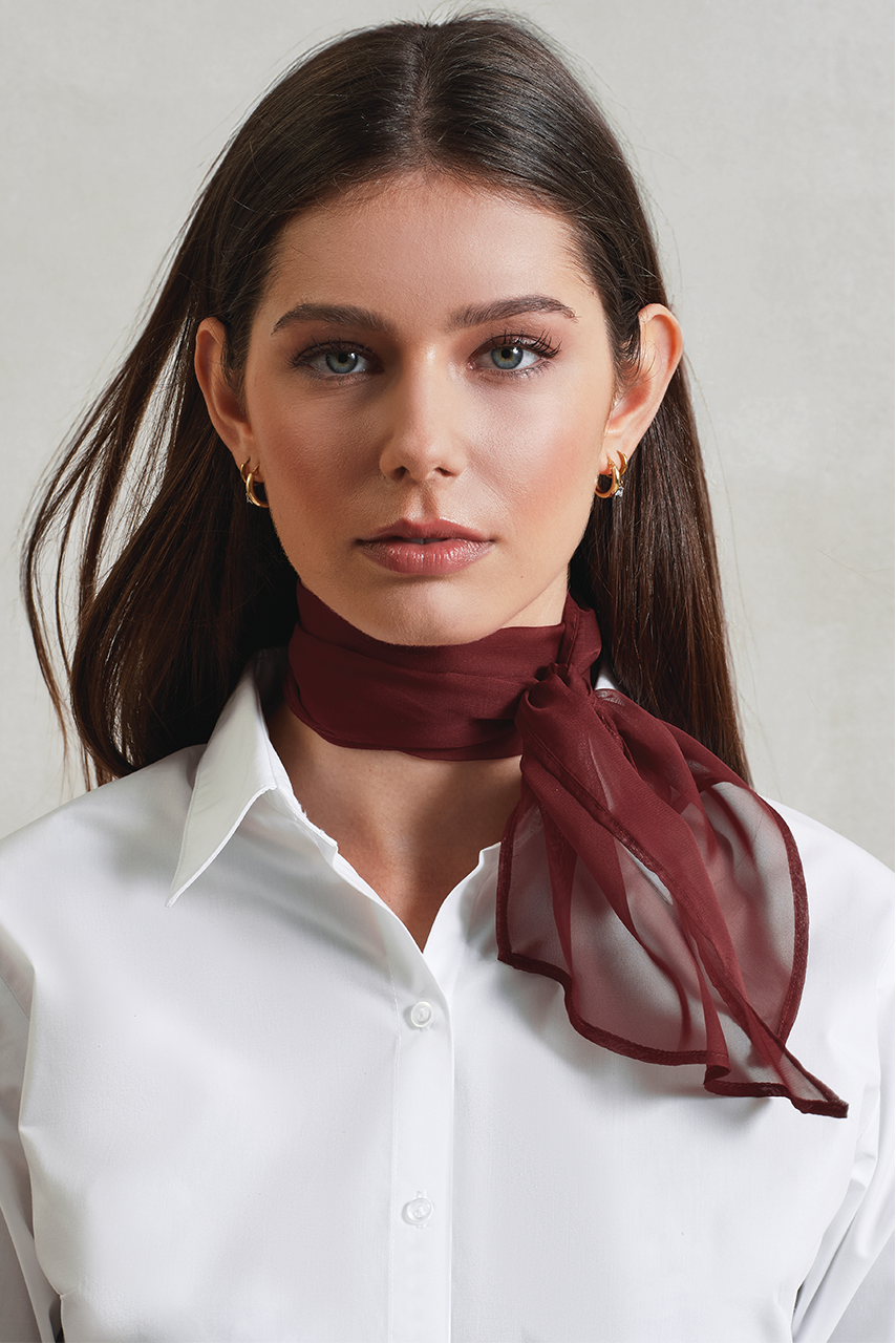 'COLOURS COLLECTION' PLAIN CHIFFON SCARF
