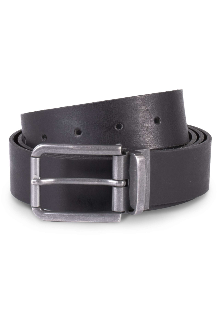 RAW EDGE LEATHER BELT - 35MM