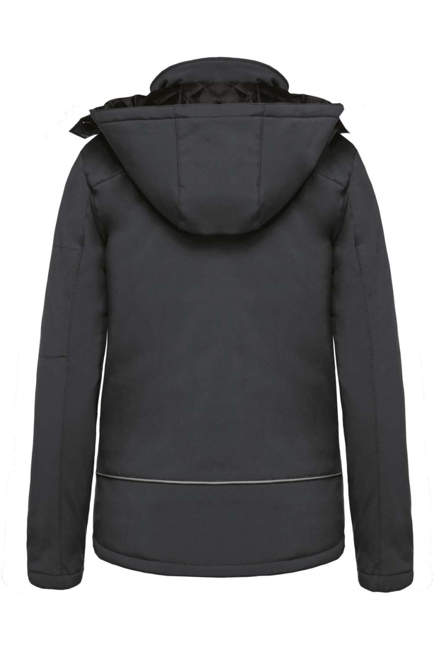 LADIES’ HOODED SOFTSHELL LINED PARKA
