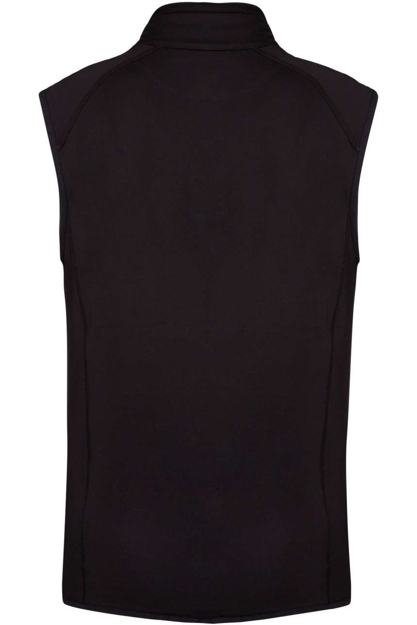 DUAL-FABRIC SLEEVELESS SPORTS JACKET