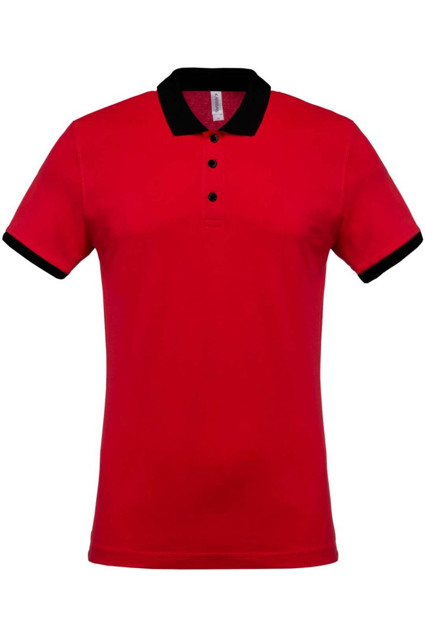 MEN'S TWO-TONE PIQUÉ POLO SHIRT