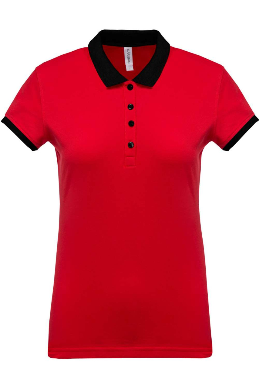 LADIES’ TWO-TONE PIQUÉ POLO SHIRT