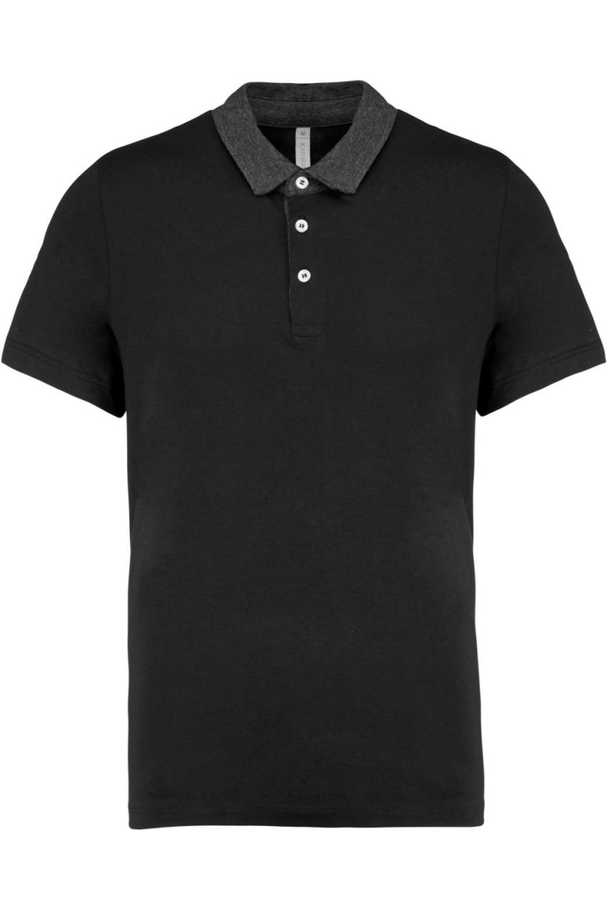 MEN'S TWO-TONE JERSEY POLO SHIRT