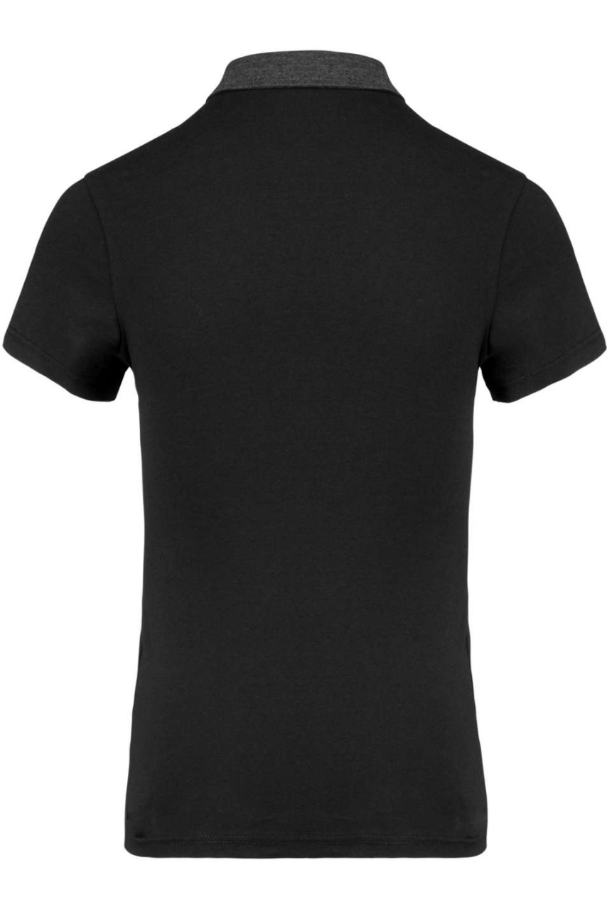 LADIES' TWO-TONE JERSEY POLO SHIRT