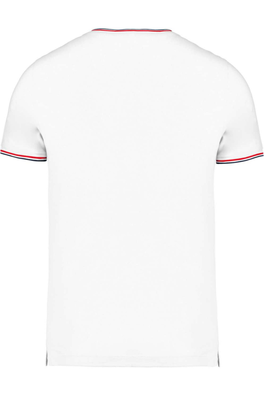 MEN'S PIQUÉ KNIT V-NECK T-SHIRT