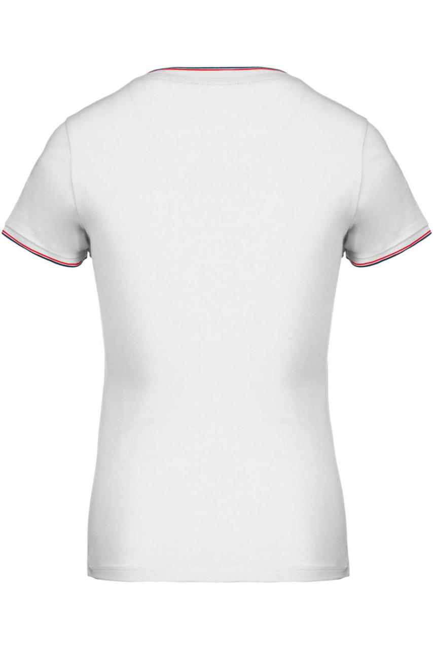LADIES' PIQUÉ KNIT V-NECK T-SHIRT