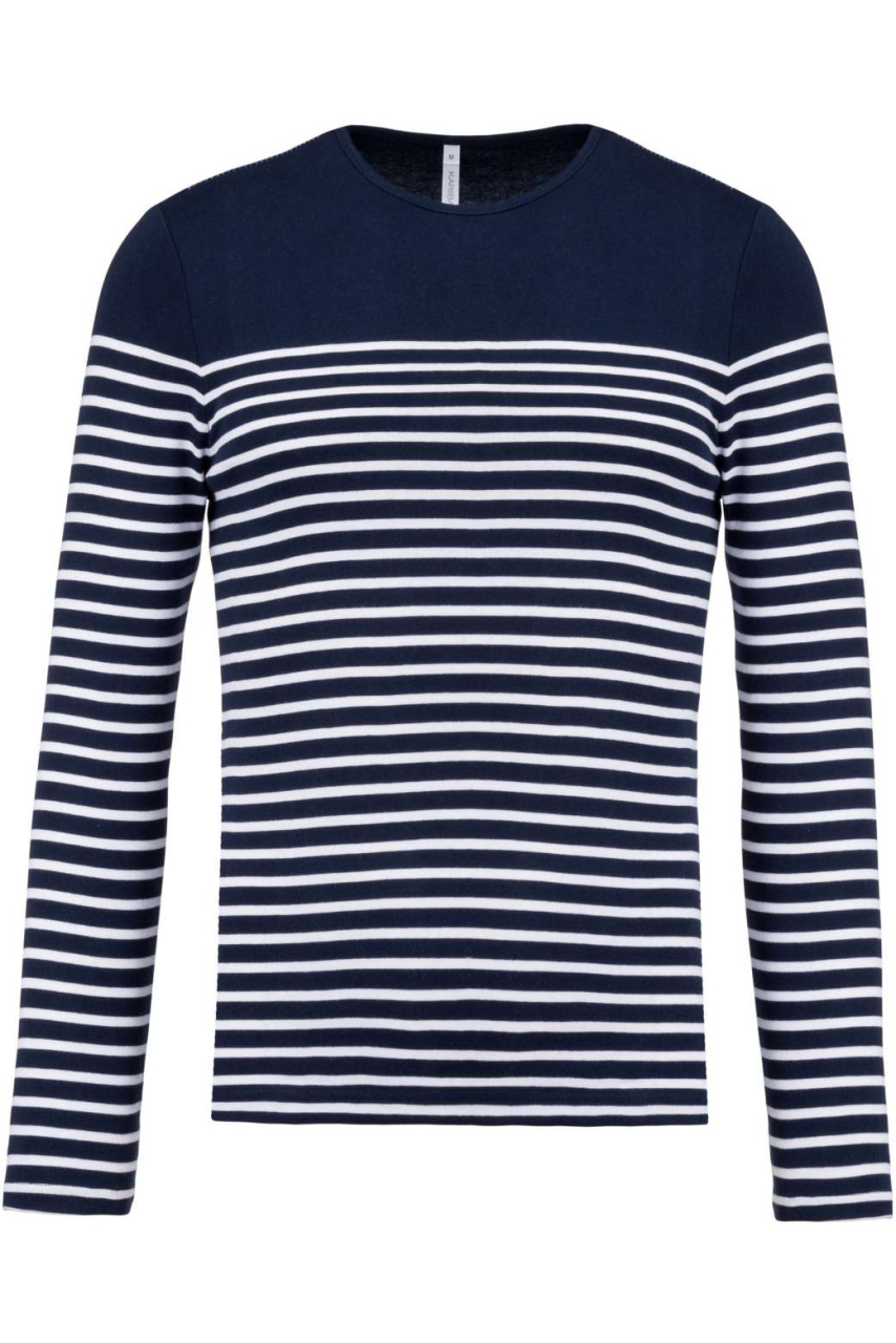 MEN’S LONG-SLEEVED BRETON STRIPE TOP