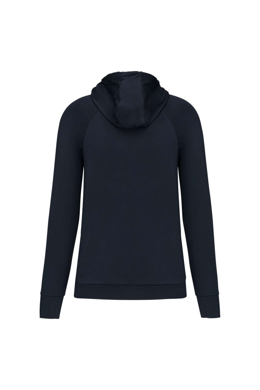 ZIP NECK HOODED SPORTS SWEATSHIRT