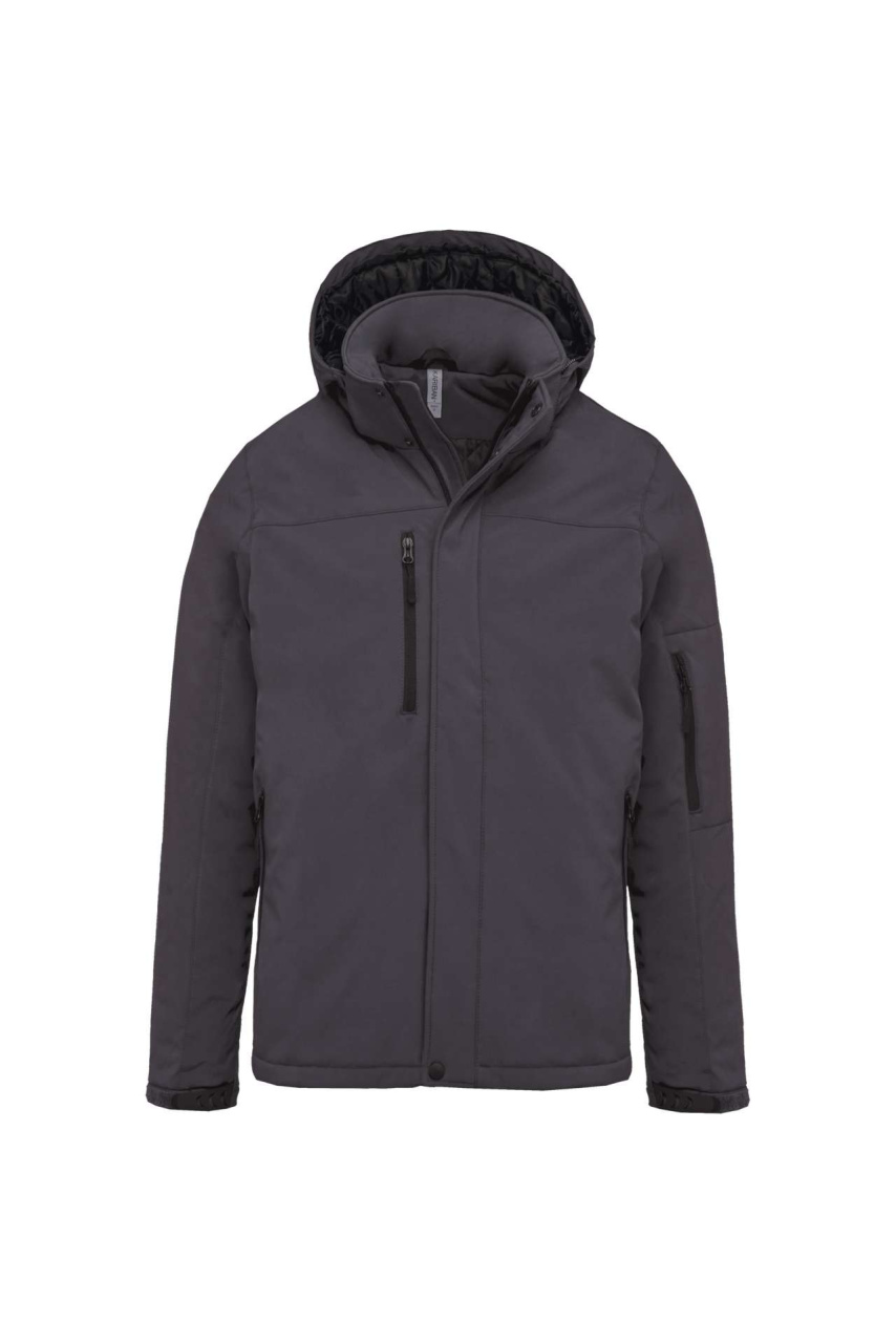 MEN'S HOODED SOFTSHELL LINED PARKA
