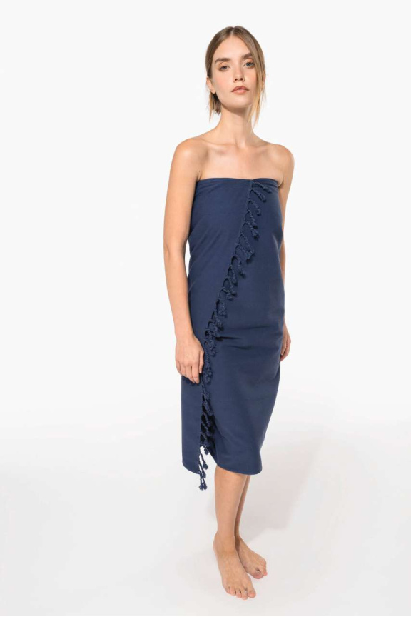 STRIPED FRINGED FOUTA