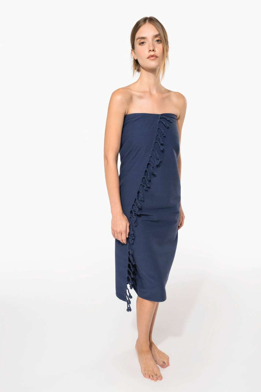 STRIPED FRINGED FOUTA