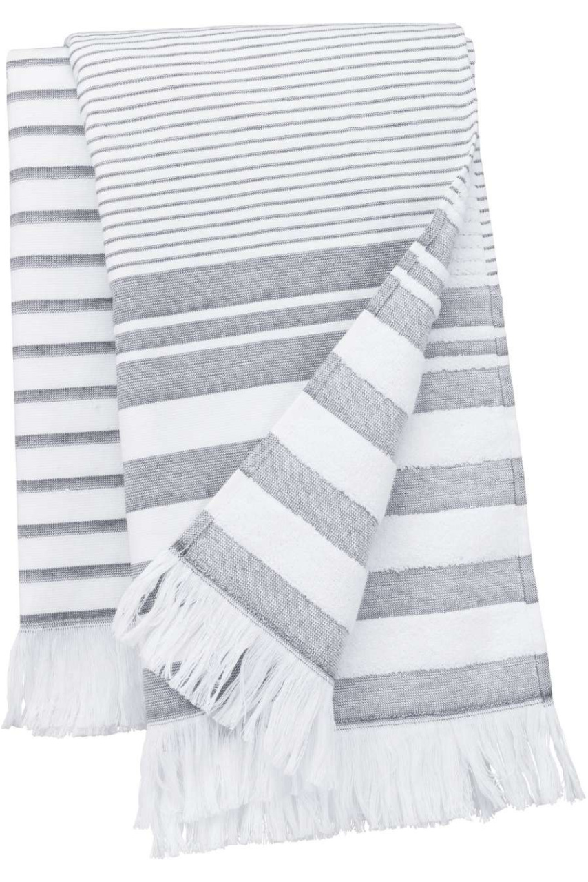 STRIPED FRINGED FOUTA