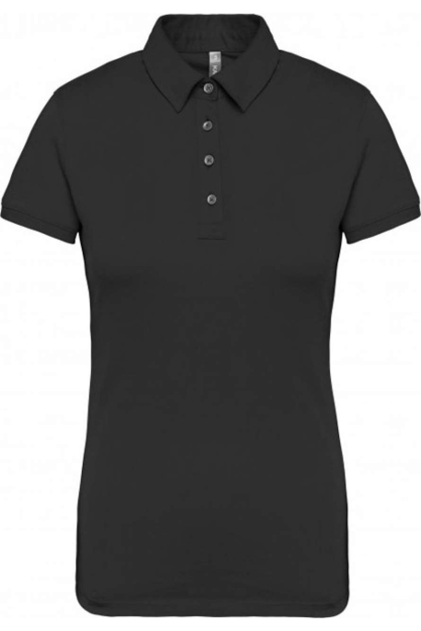 LADIES' SHORT SLEEVED JERSEY POLO SHIRT