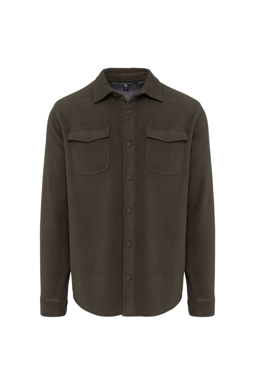 SHERPA-LINED FLEECE OVERSHIRT
