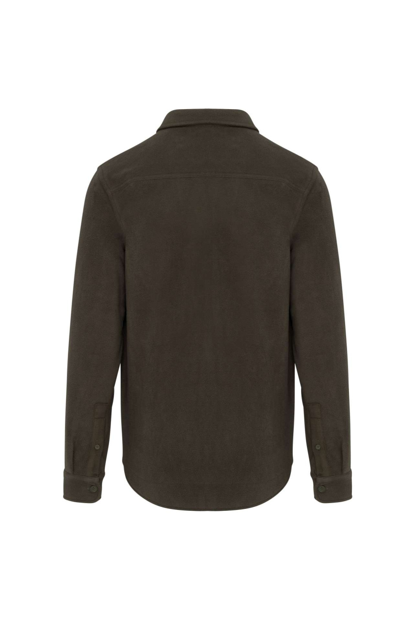 SHERPA-LINED FLEECE OVERSHIRT